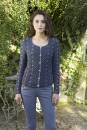 Knitting set Embroidered cardigan DONEGAL with knitting instructions in garnwelt box