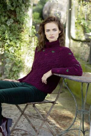 Strickset Rollkragenpullover Lang Yarns CASHMERE CLASSIC / CASHMERE PREMIUM mit Anleitung in garnwelt-Box S