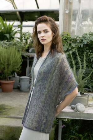 Strickset Stola Lang Yarns MILLE COLORI SUPERKID / MOHAIR LUXE mit Anleitung in garnwelt-Box
