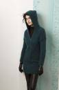 Knitting set Hooded jacket with zip front  with knitting instructions in garnwelt box in size S