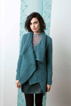 Knitting set Jacket MALOU LIGHT with knitting instructions in garnwelt box in size M
