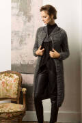 Strickset Lange Jacke Lang Yarns LUSSO mit Anleitung in...