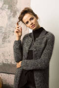 Strickset Lange Jacke Lang Yarns LUSSO mit Anleitung in garnwelt-Box S-M
