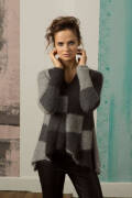Strickset Pullover Lang Yarns MOHAIR LUXE / MERINO  LACE mit Anleitung in garnwelt-Box S