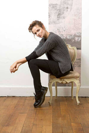 Strickset Jacke Lang Yarns CASHMERE LIGHT mit Anleitung in garnwelt-Box