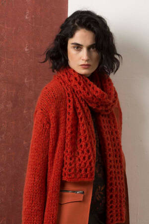 Strickset Schal Lang Yarns LUSSO mit Anleitung in garnwelt-Box