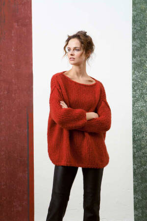 Knitting set Sweater  with knitting instructions in garnwelt box