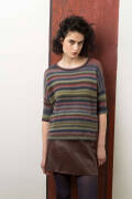 Strickset Kurzarm Pullover Lang Yarns NOVENA COLOR mit Anleitung in garnwelt-Box