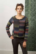 Strickset Pullover Lang Yarns NOVENA COLOR mit Anleitung in garnwelt-Box S