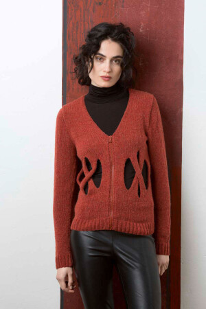 Knitting set Cardigan  with knitting instructions in garnwelt box in size XL