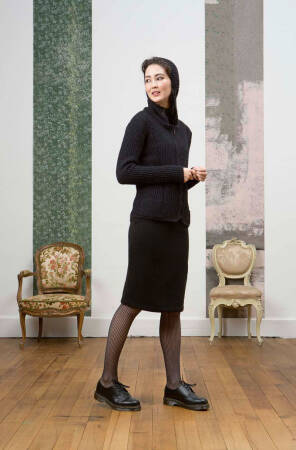 Strickset Jacke Lang Yarns NOVENA mit Anleitung in garnwelt-Box