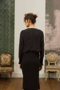 Knitting set Cropped sweater  with knitting instructions in garnwelt box