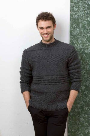 Strickset Pullover Lang Yarns AIROLO mit Anleitung in garnwelt-Box