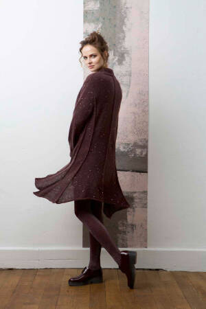 Strickset Mantel Lang Yarns MOHAIR LUXE PAILLETTES mit Anleitung in garnwelt-Box