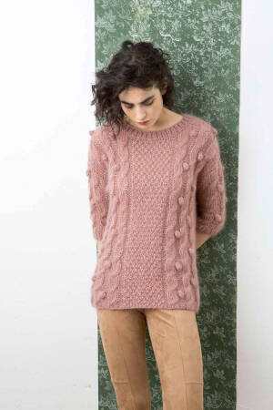 Strickset Pullover Lang Yarns MOHAIR TREND mit Anleitung in garnwelt-Box