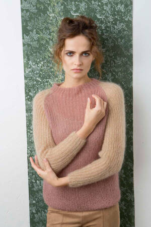 Strickset Pullover Lang Yarns MOHAIR LUXE mit Anleitung in garnwelt-Box S