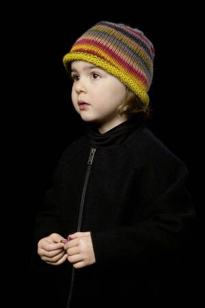Knitting set Hat  with knitting instructions in garnwelt box