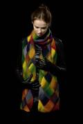 Knitting set Scarf  with knitting instructions in...