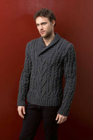 Knitting set Pullover  with knitting instructions in garnwelt box in size S-M