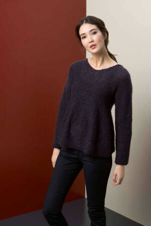 Strickset Pullover Lang Yarns LUSSO mit Anleitung in garnwelt-Box