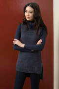 Strickset Tunika Lang Yarns MAGIC TWEED / ALPACA SUPERLIGHT mit Anleitung in garnwelt-Box