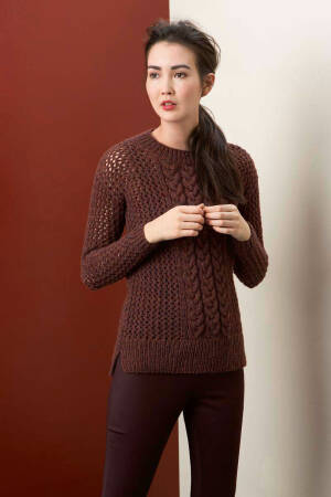 Strickset Pullover Lang Yarns MILA mit Anleitung in garnwelt-Box