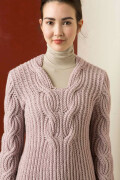 Knitting set Sweater  with knitting instructions in garnwelt box in size M