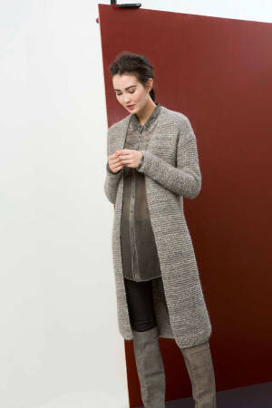 Strickset Jacke Lang Yarns CELINE / ALPACA SUPERLIGHT mit Anleitung in garnwelt-Box S