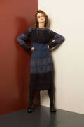 Strickset Kleid Lang Yarns ALICE / MALOU LIGHT / MOHAIR LUXE mit Anleitung in garnwelt-Box S