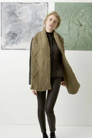 Strickset Schal Lang Yarns MALOU mit Anleitung in garnwelt-Box