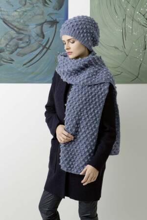 Knitting set Hat  with knitting instructions in garnwelt box