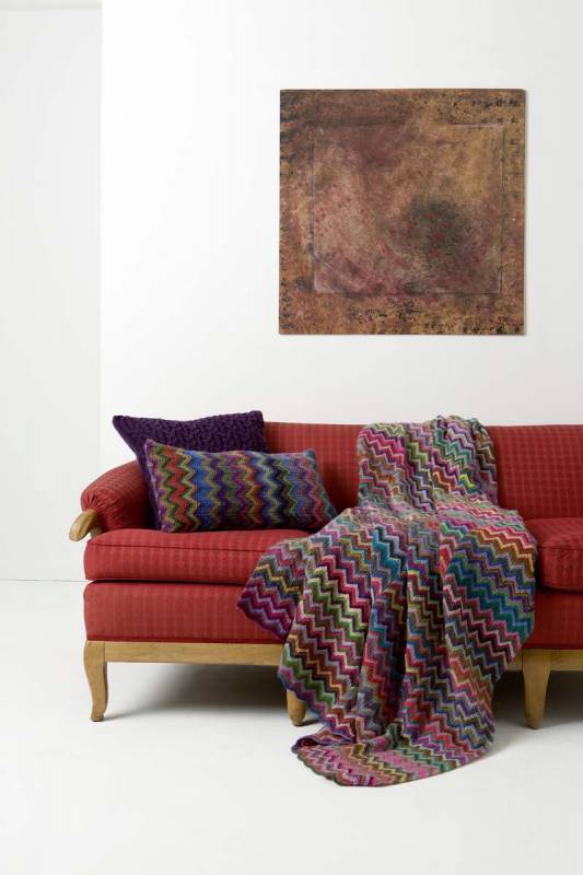Knitting set Cushion 50x50  with knitting instructions in garnwelt box
