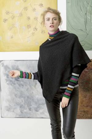 Strickset Cape Lang Yarns NOVA mit Anleitung in garnwelt-Box