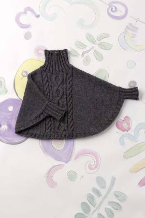 Strickset Poncho Lang Yarns YAK mit Anleitung in garnwelt-Box