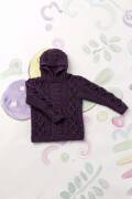 Strickset Pullover mit Kapuze Lang Yarns MERINO  mit Anleitung in garnwelt-Box 86-92