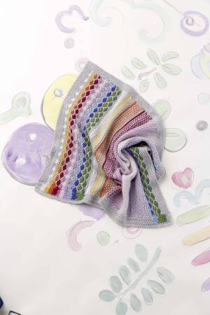 Knitting set Baby planket MERINO 120 with knitting instructions in garnwelt box