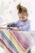 Knitting set Baby planket MERINO 120 with knitting instructions in garnwelt box