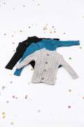 Knitting set Boys cardigan BABY COTTON with knitting instructions in garnwelt box