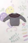 Knitting set Sweater MERINO+ with knitting instructions in garnwelt box in size 80-86