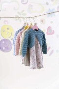 Knitting set Bolero BABY COTTON with knitting instructions in garnwelt box in size 92-98