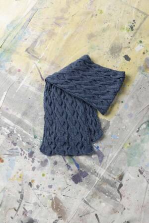 Strickset Schal Lang Yarns BABY ALPACA mit Anleitung in garnwelt-Box ca 20 x 125 cm