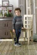 Knitting set Sweater  with knitting instructions in garnwelt box in size 104-110
