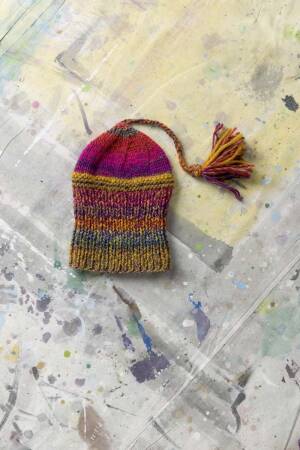 Strickset Mütze Lang Yarns WEST / RIGA mit Anleitung in garnwelt-Box