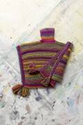 Strickset Poncho Lang Yarns WEST / RIGA mit Anleitung in garnwelt-Box 92-98