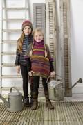 Strickset Poncho Lang Yarns WEST / RIGA mit Anleitung in garnwelt-Box 92-98