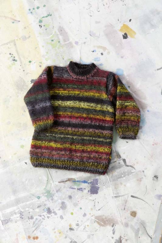 Strickset Pullover  mit Anleitung in garnwelt-Box in Gre 116