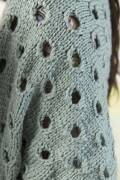 Knitting set Triangular shawl AMIRA with knitting instructions in garnwelt box in size ca 198 x 66 cm