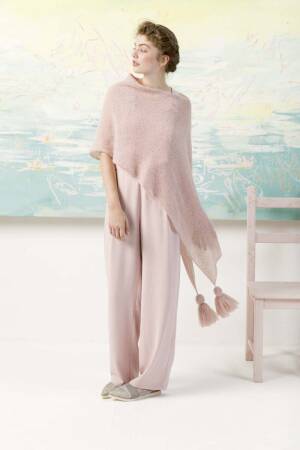 Strickset Cape Lang Yarns ALPACA SUPERLIGHT mit Anleitung in garnwelt-Box