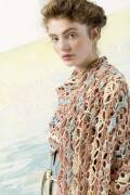 Knitting set Triangular shawl  with knitting instructions in garnwelt box