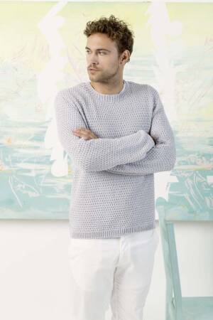 Strickset Pullover Lang Yarns GAIA mit Anleitung in garnwelt-Box S